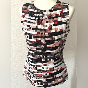 Calvin Klein Women’s Small Multicolor Sleeveless Top Crew Neck